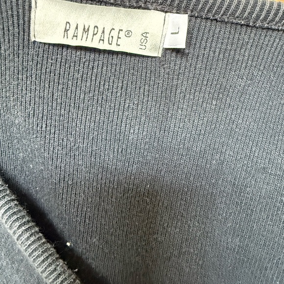 rampage black button up cardigan - Picture 6 of 6